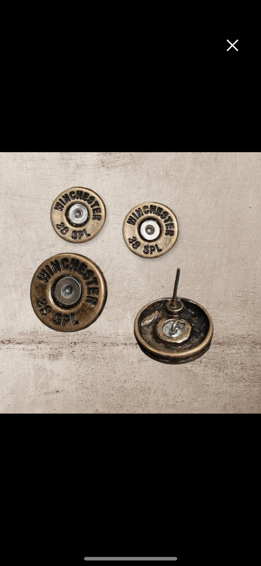 WINCHESTER BULLET SHELL EARRINGS