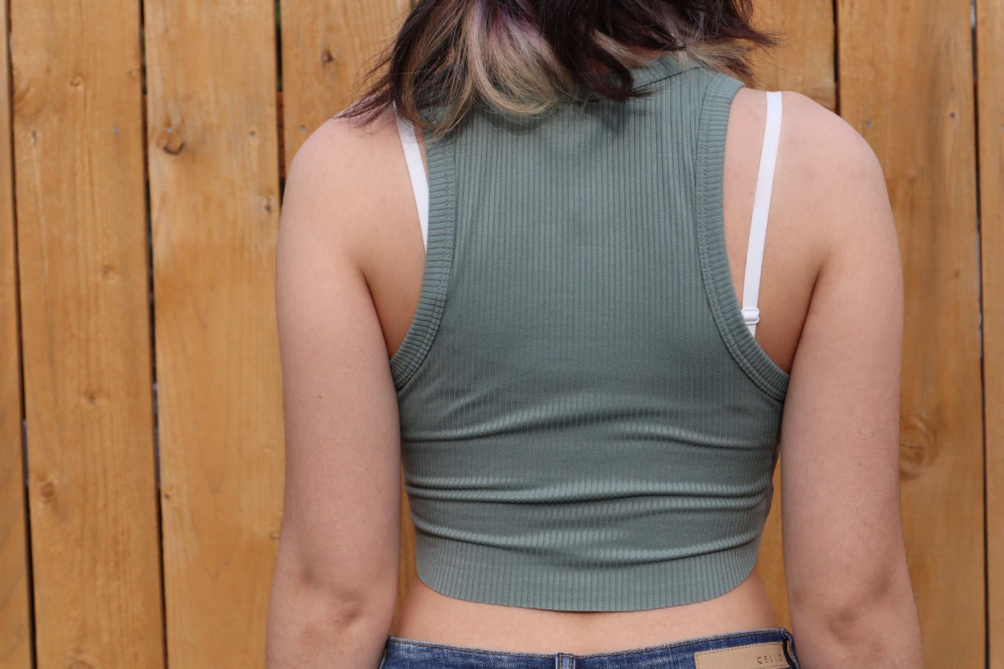 SAGE CROPPED TANK